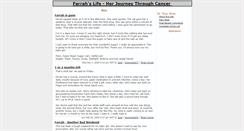 Desktop Screenshot of farrahsjourney.blogeasy.com